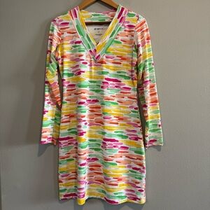 Ibkul Dress Tennis Golf Long Sleeve V Neck Lightweight S